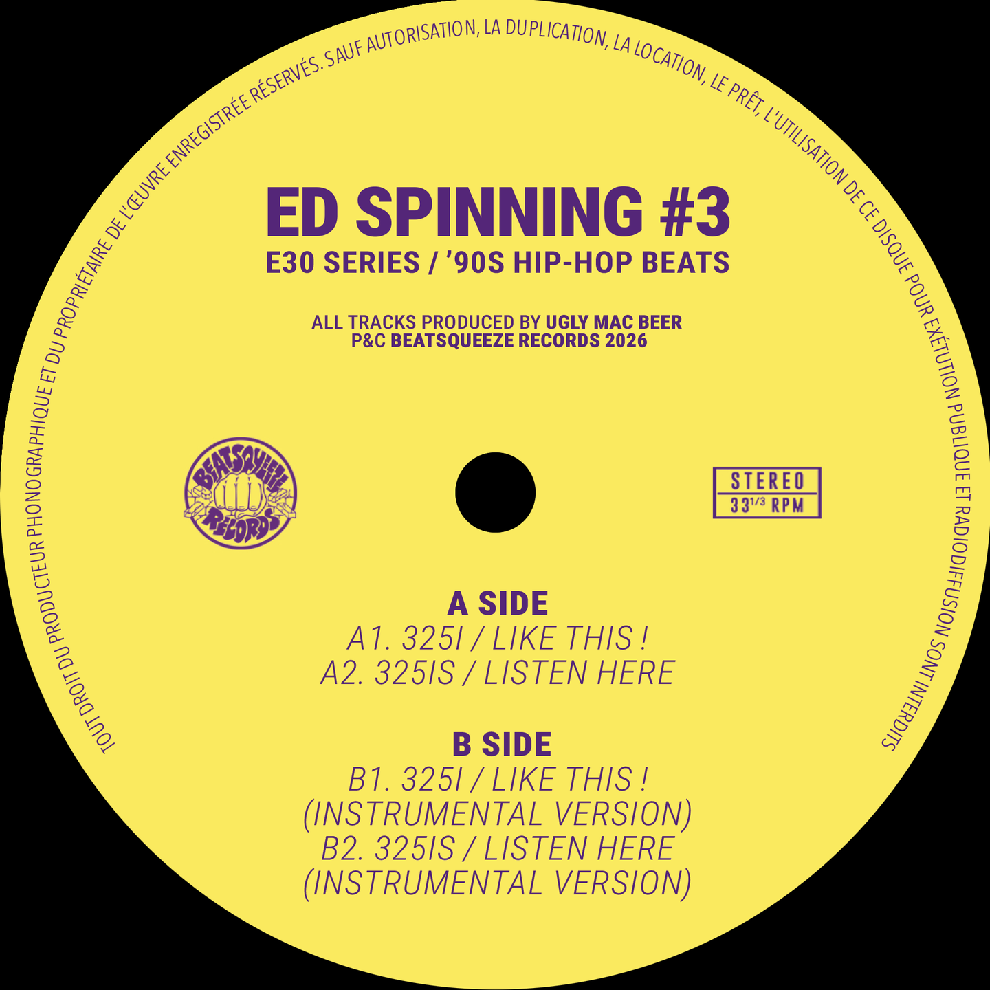 Ugly Mac Beer - Ed Spinning #3 | Beatsqueeze (DIESS084)