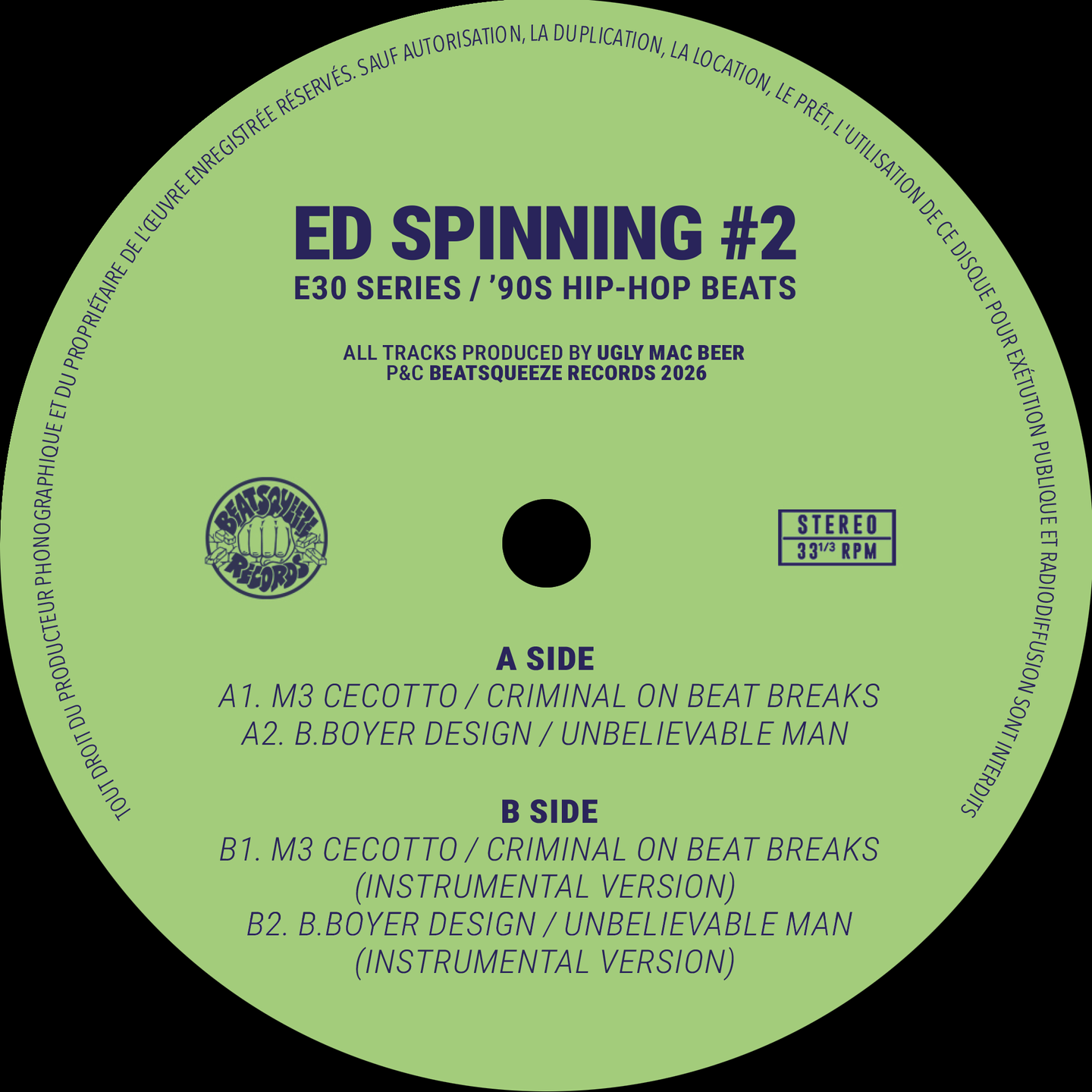 Ugly Mac Beer - Ed Spinning #2 | Beatsqueeze (DIESS083) - main