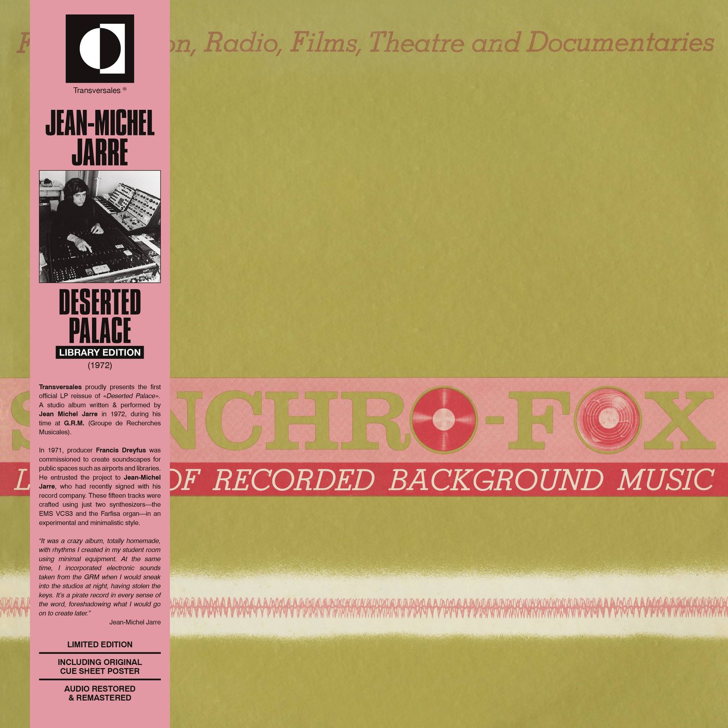 Jean-Michel Jarre - Deserted Palace (Library Edition) | Transversales Disques (TRS37) - 3