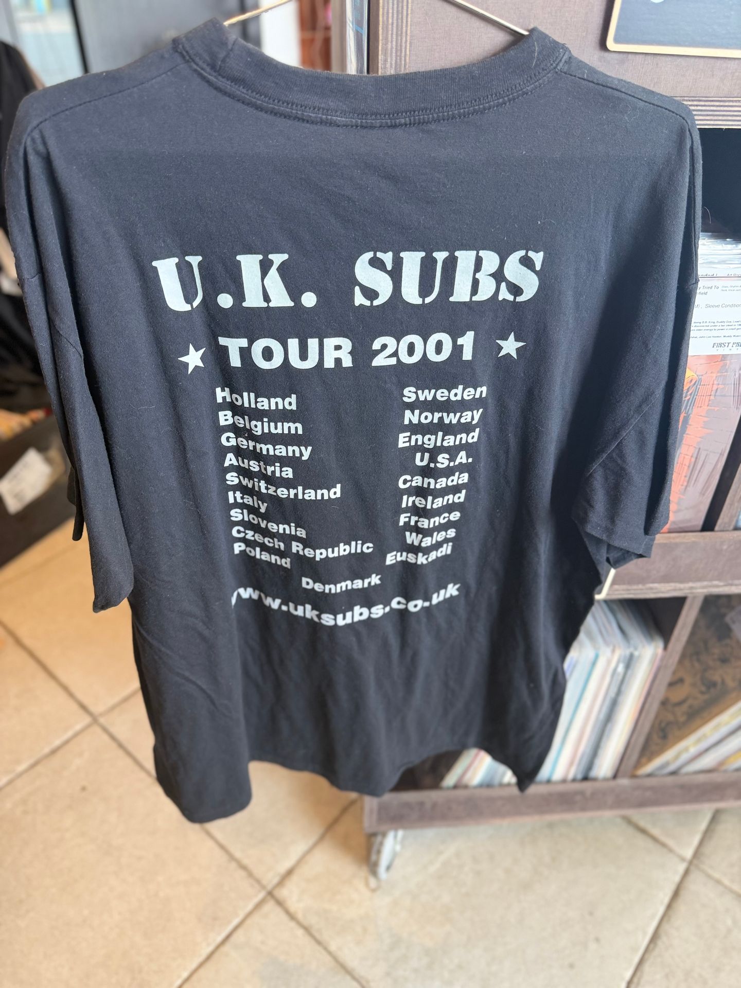 First Press - UK Subs 2001 tour shirt - 2