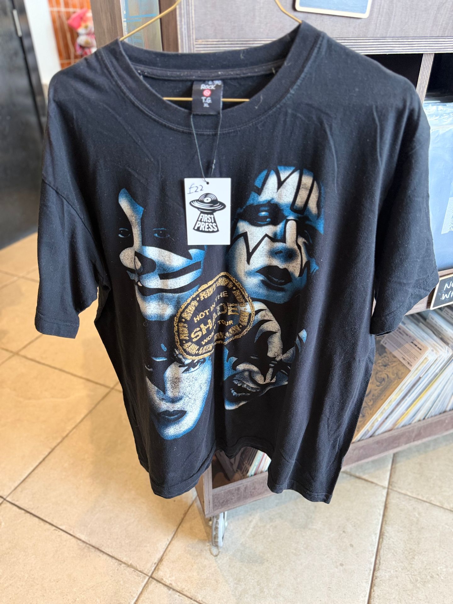 First Press - Kiss Hot in the Shade 00s tour shirt reprint - main