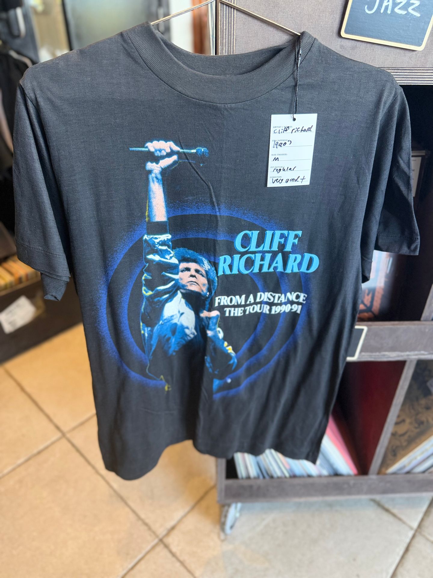 First Press - Cliff Richard OG Single Stitch 91 tour shirt