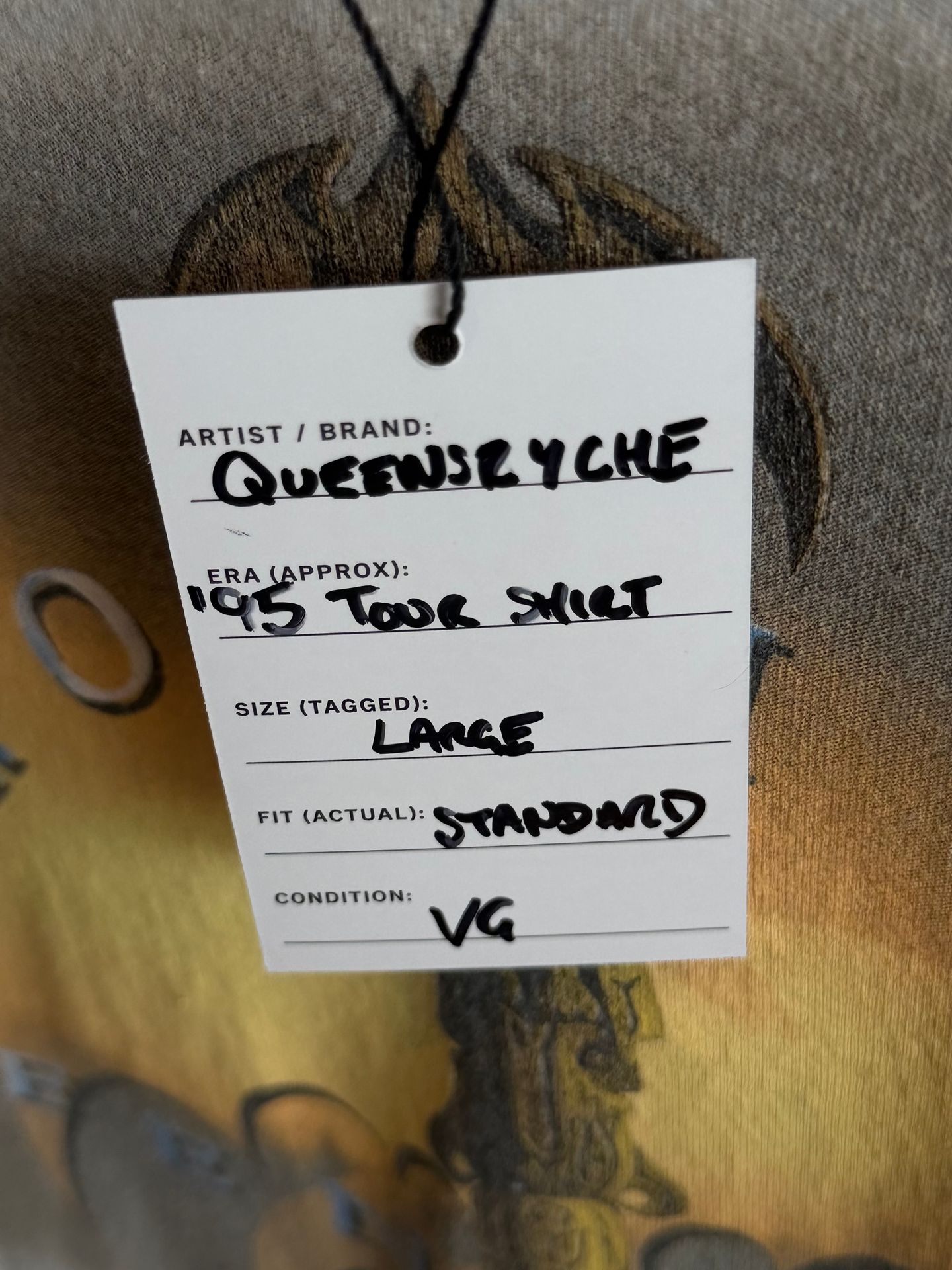 First Press - Queensryche ‘95 tour shirt. - 5