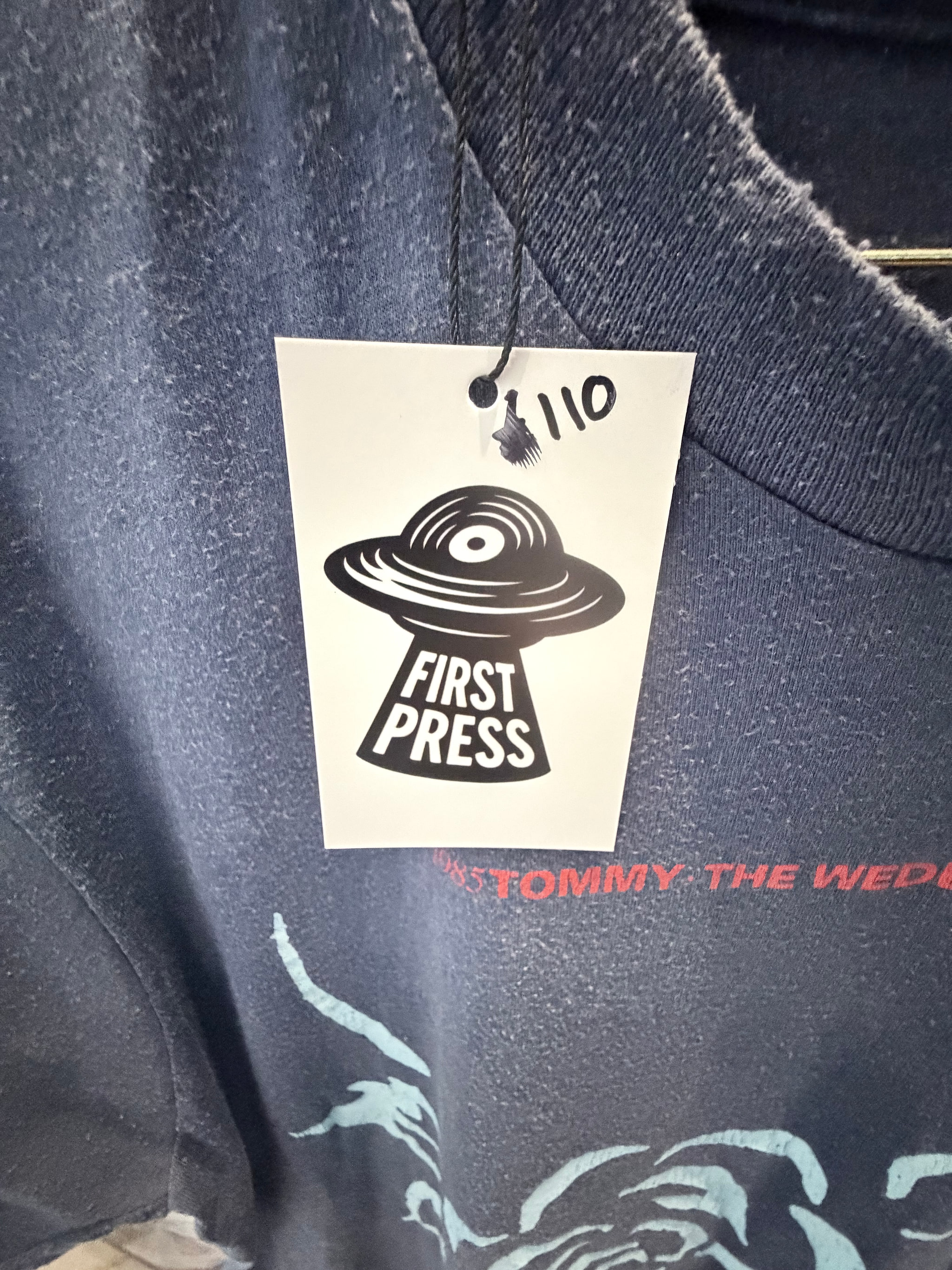 First Press - Vintage Late 80s The Wedding Present ‘Tommy’ T-Shirt – Screen Stars Best Large - 3