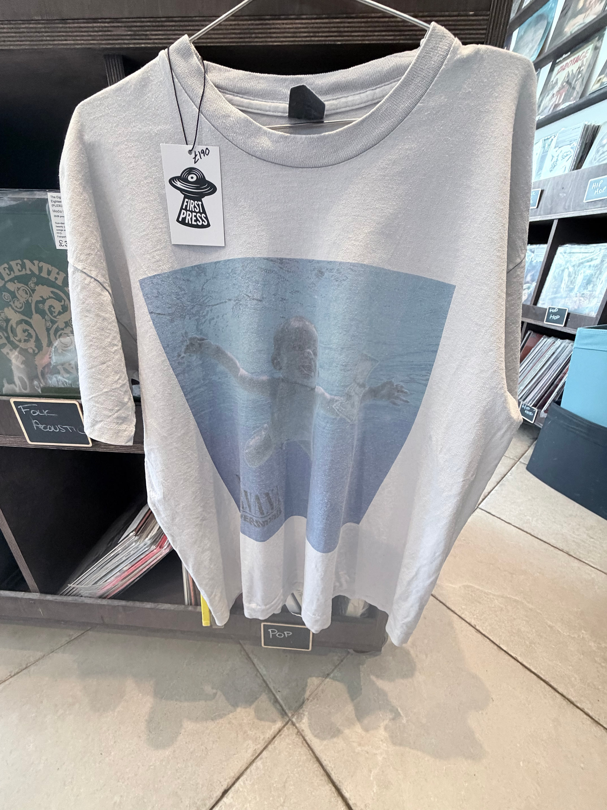 First Press - Vintage 1992 Nirvana Nevermind Size XL Single-Stitch T-Shirt – Screen Stars Premium