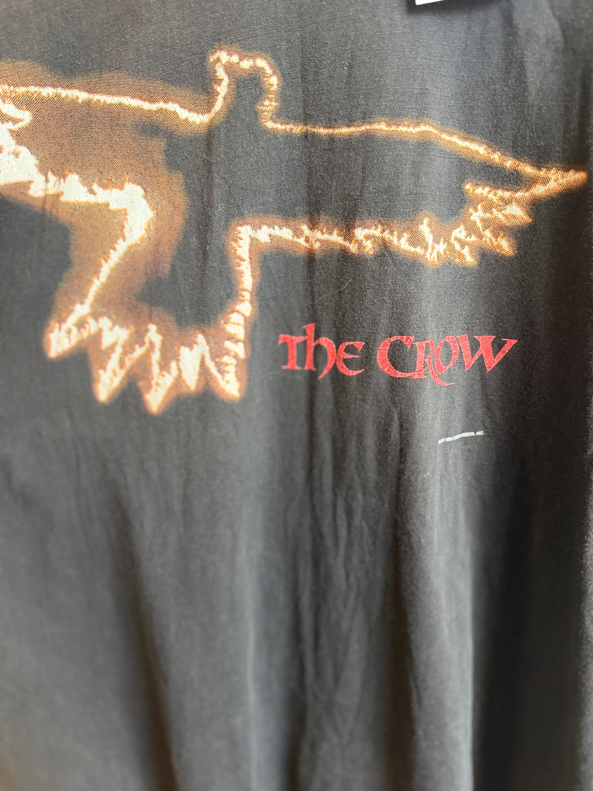 First Press - Original 1994 The Crow Crowvision Vintage Movie T-Shirt XL - 3