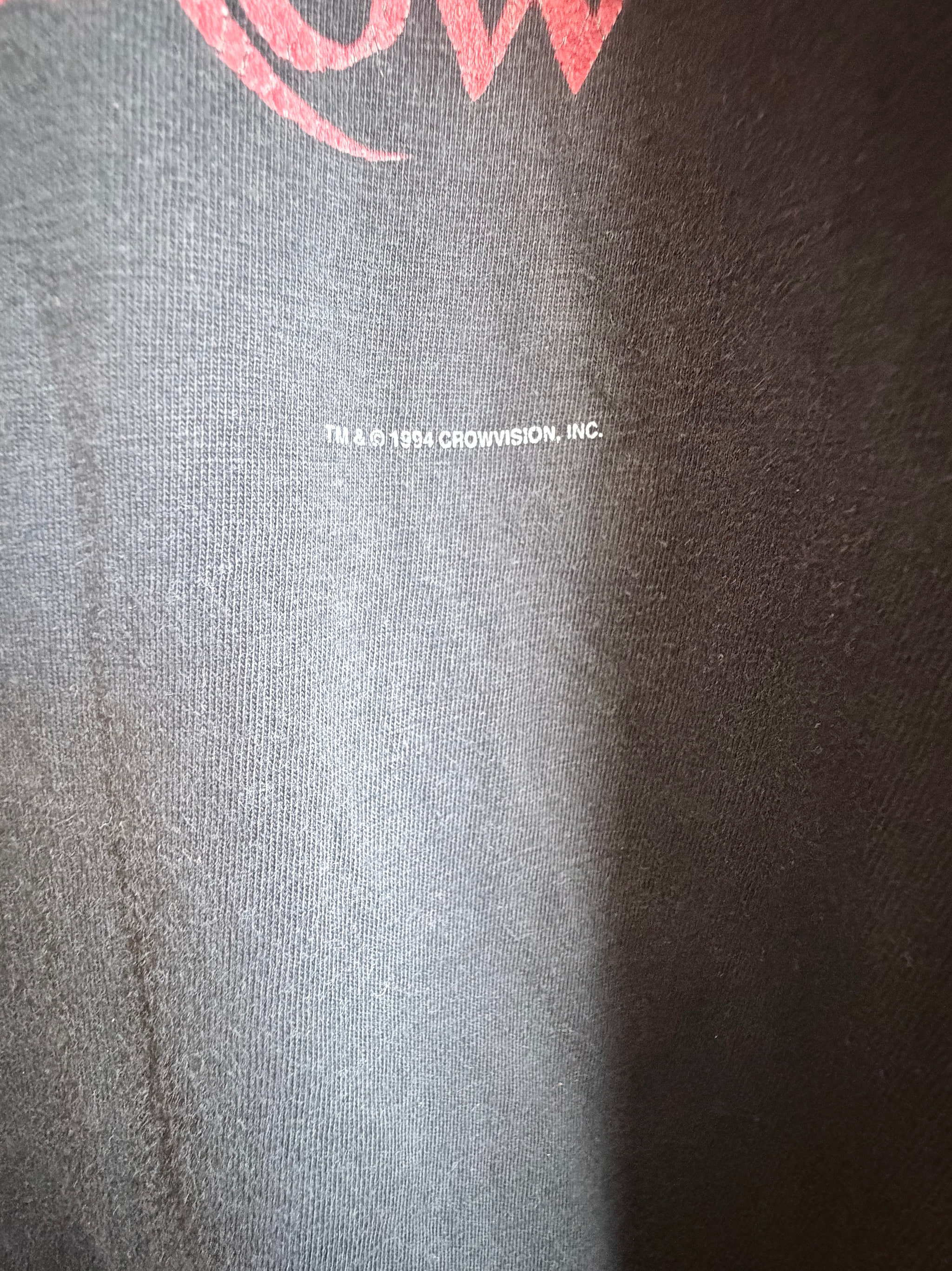 First Press - Original 1994 The Crow Crowvision Vintage Movie T-Shirt XL - 4