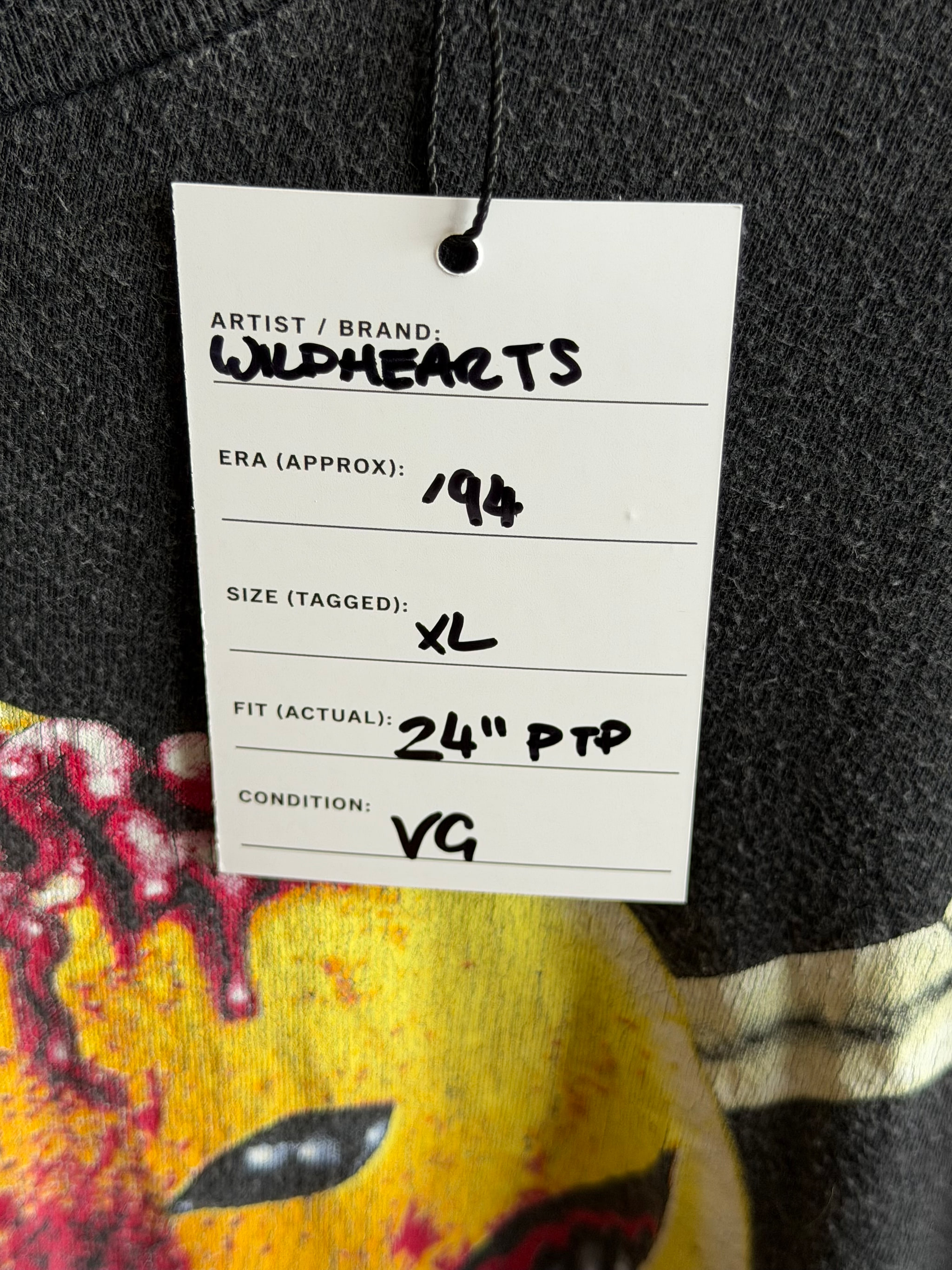 First Press - Original Circa 1994 The Wildhearts Smileybones Vintage T-Shirt XL - 4