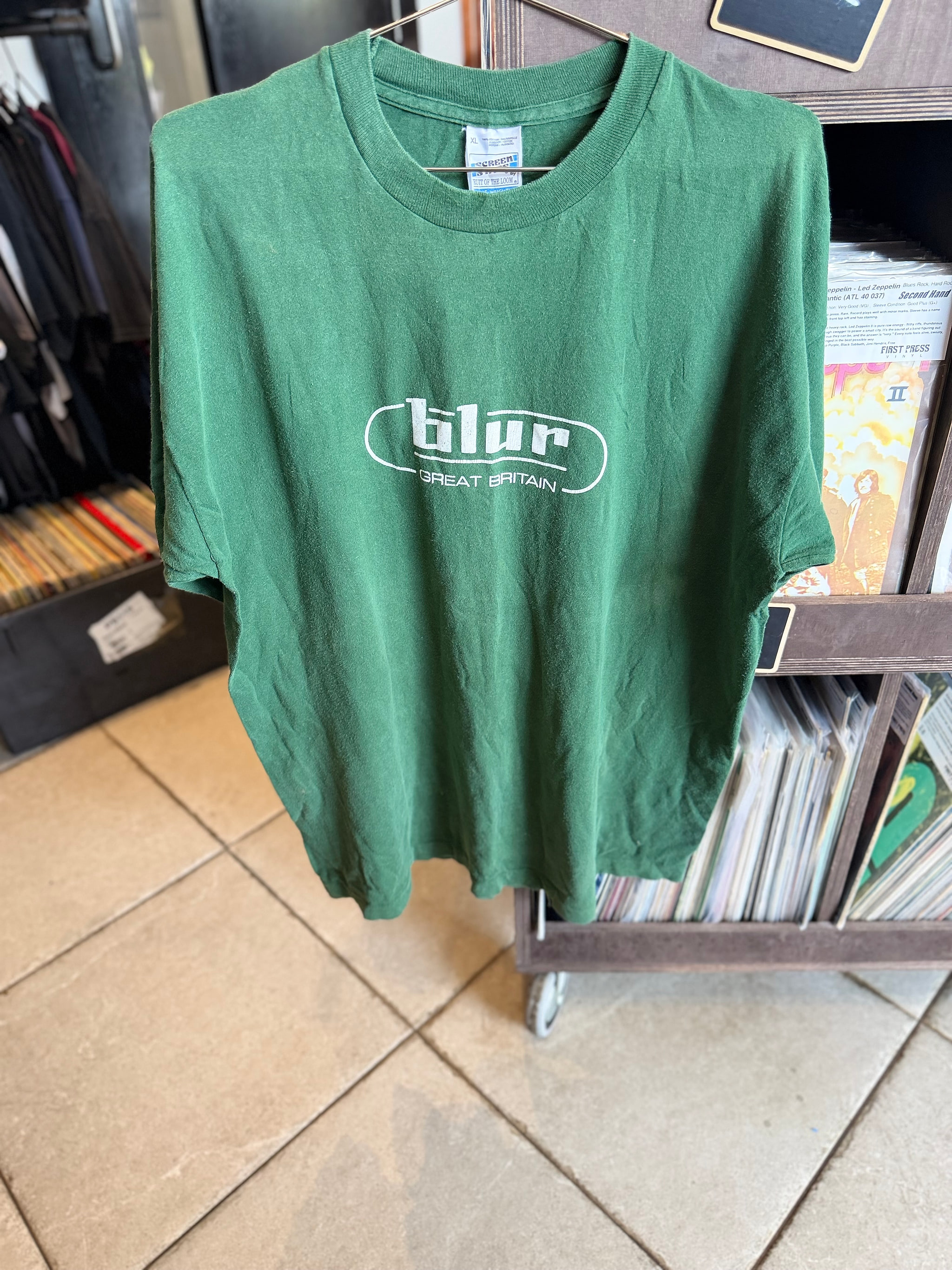 First Press - Original Mid-1990s Single Stitch Blur ‘Great Britain’ Vintage T-Shirt – XL