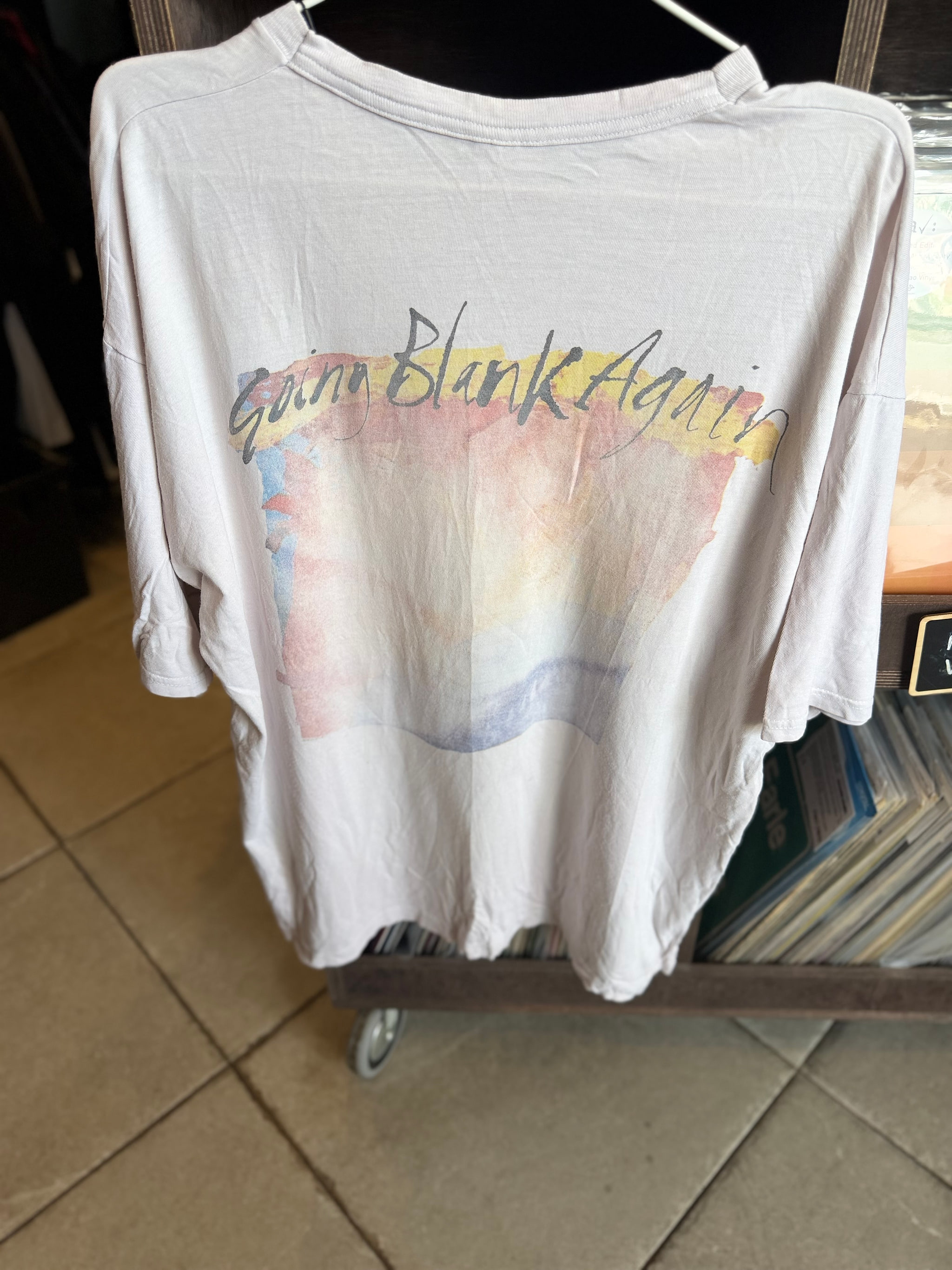 First Press - Original Vintage Ride “Going Blank Again” 1992 Double-Sided T-shirt – XL - 4