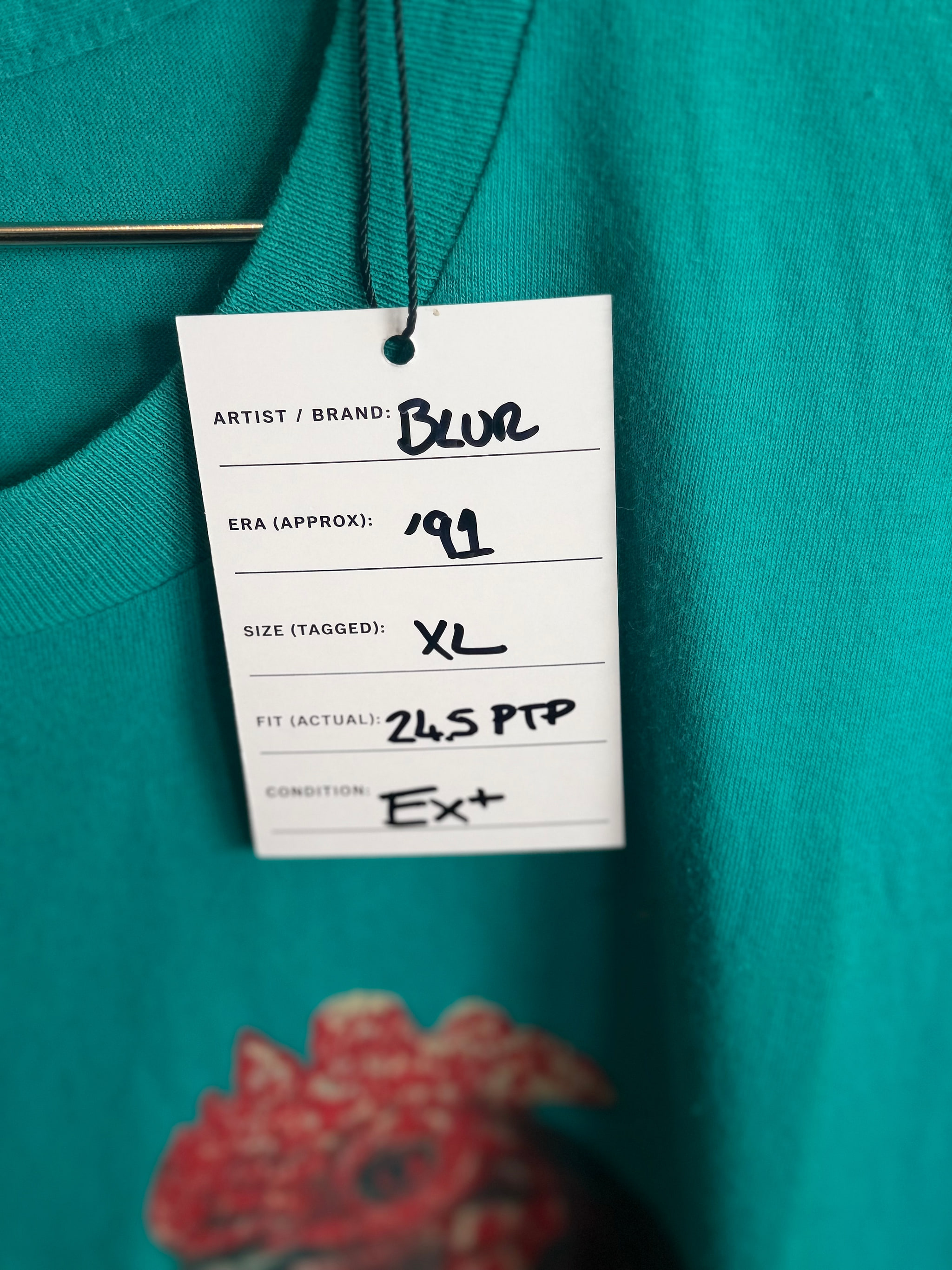 First Press - Original Vintage Blur “Bang” 1991 Promo T-shirt – Hanes XL 24.5” PTP - 3