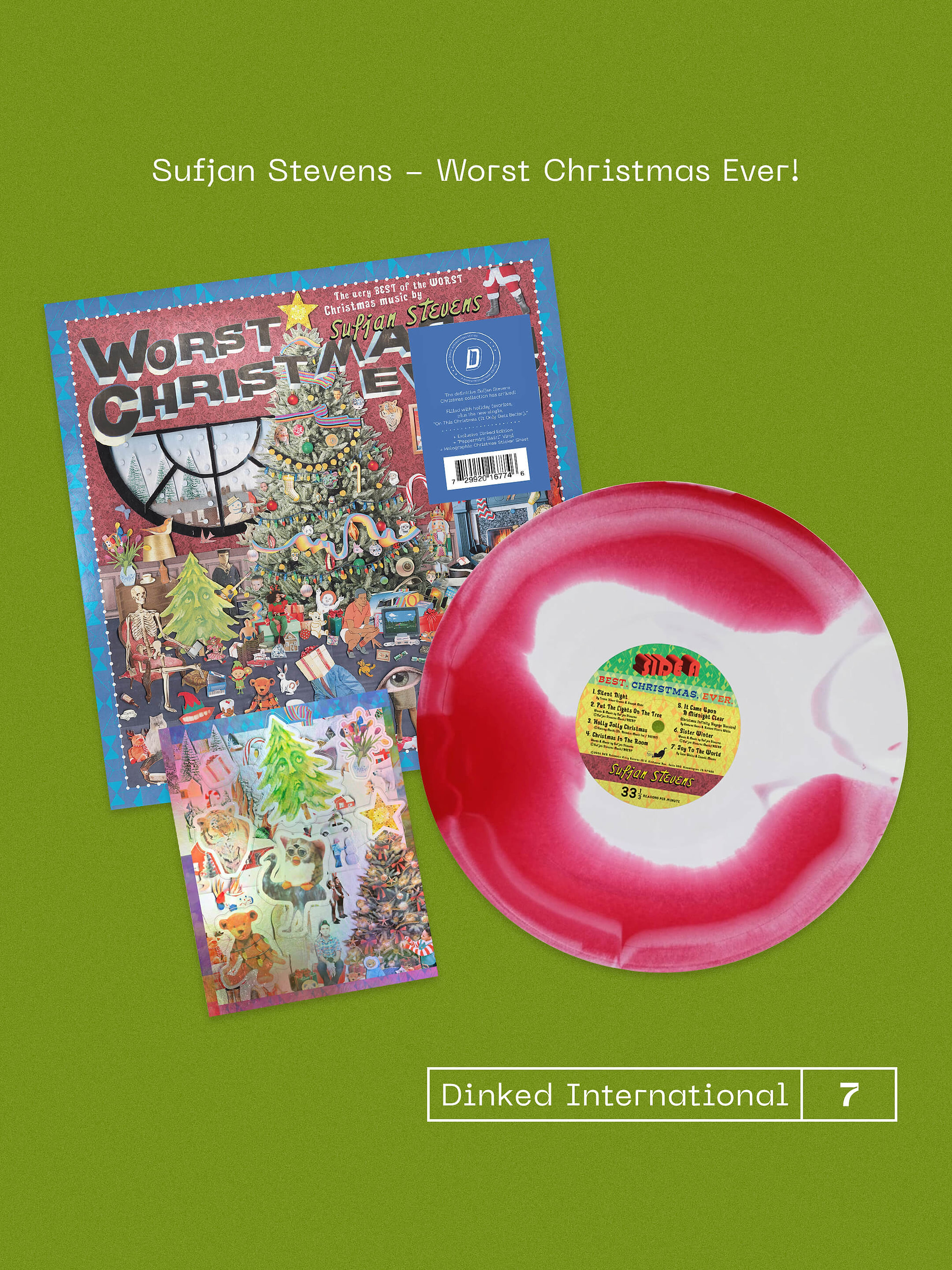 Sufjan Stevens - Worst Christmas Ever! | Asthmatic Kitty Records (AKR157lp-C3-DINKED)