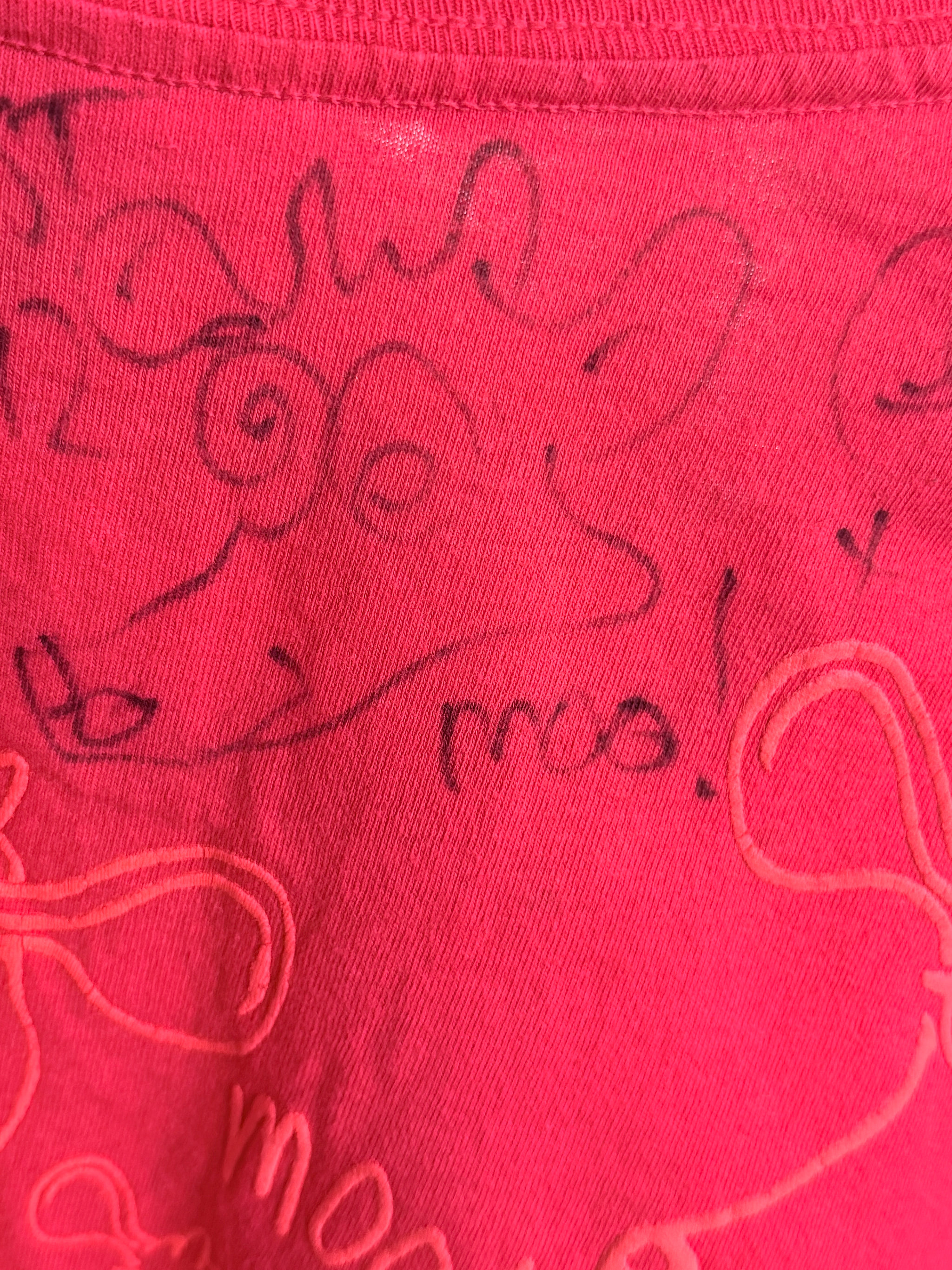 First Press - Original Circa-1990 Inspiral Carpets ‘Moo!’ Vintage Single Stitch T-Shirt size Large – Signed by Clint Boon - 5