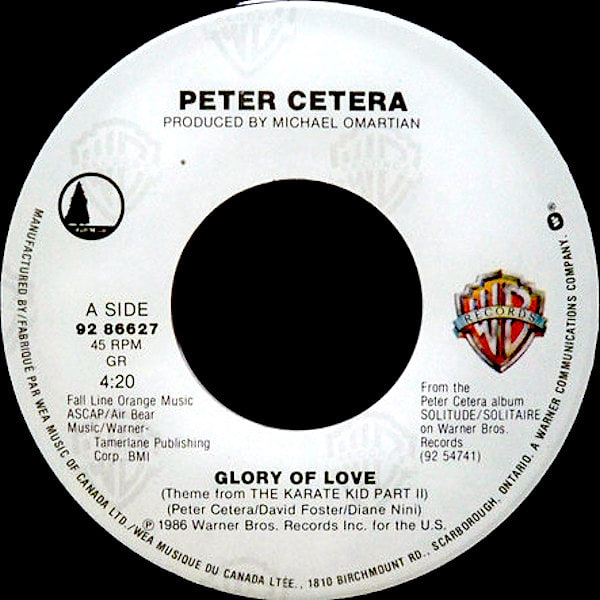 Peter Cetera - Glory Of Love (7") [Vinyl] | Warner Bros. Records (92 86627)