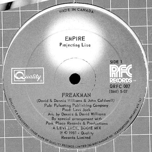 Empire Projecting Lisa - Freakman (12") [Vinyl] | Quality (QRFC 007) - main