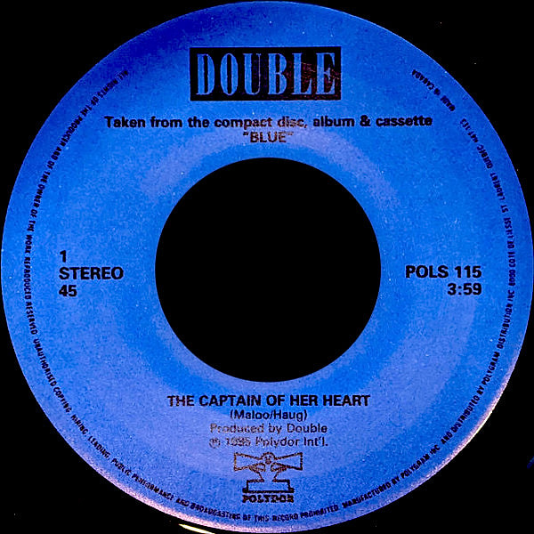 Double - The Captain Of Her Heart (7") [Vinyl] | Polydor (POLS 115)