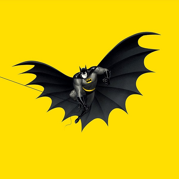 Danny Elfman - Batman The Animated Series (Die-Cut Bat Shaped - Gray Splattered Black Vinyl) [Vinyl] | Mondo (MOND-042-A)