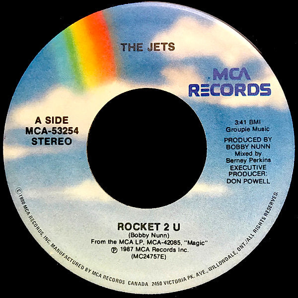 The Jets - Rocket 2 U (7") [Vinyl] | MCA Records (MCA-53254)