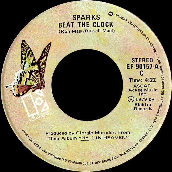 Sparks - Beat The Clock (7") [Vinyl] | Elektra (EF-90157)