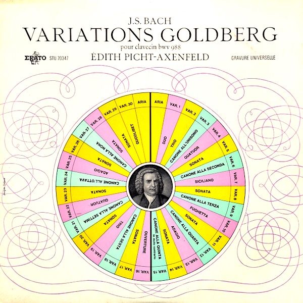 Johann Sebastian Bach – Edith Picht-Axenfeld - Variations Goldberg (Pour Clavecin Bwv 988) [Vinyl] | Erato (STU 70347) - main