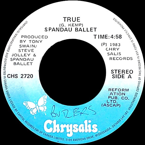 Spandau Ballet - True (7") [Vinyl] | Chrysalis (CHS 2720)