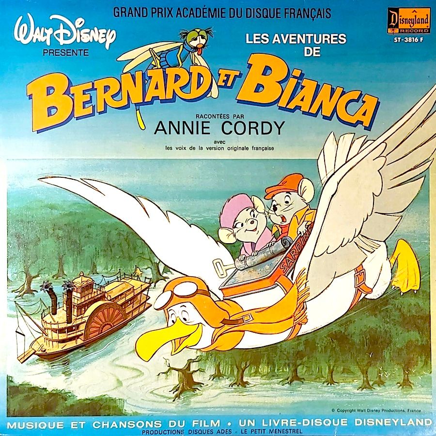 Annie Cordy - Les Aventures De Bernard Et Bianca [Vinyl] | Disneyland (ST-3816 F) - main