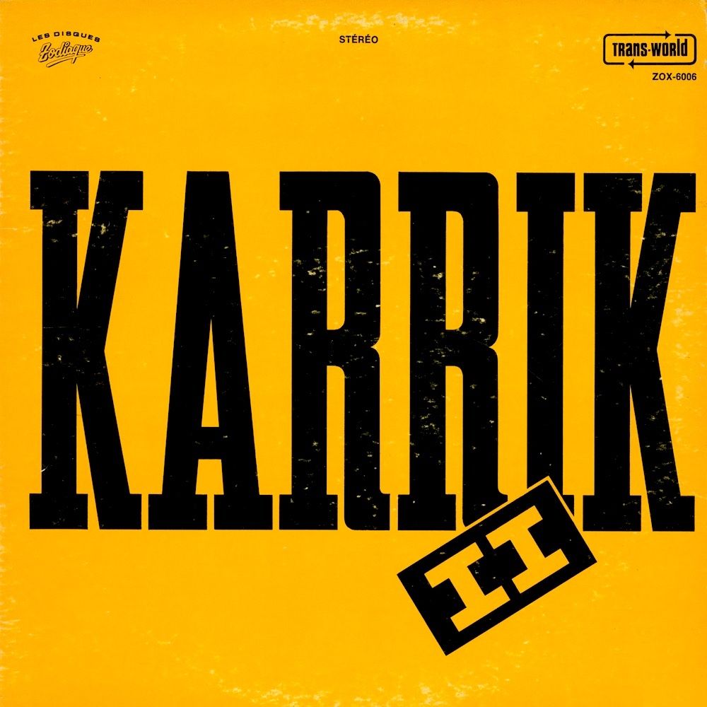 Les Karrik - Karrik II [Vinyl] | Les Disques Zodiaque (ZOX-6006) - main