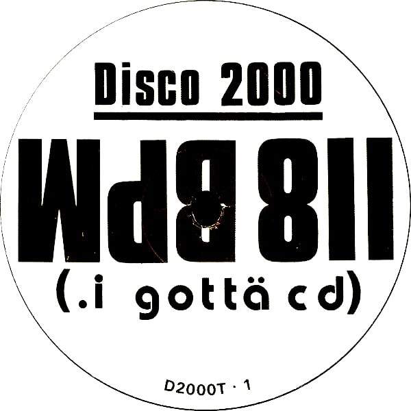 Disco 2000 - I Gotta CD (12") [Vinyl] | KLF Communications (D2000T)