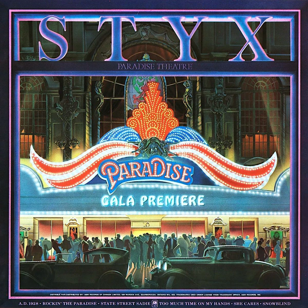 Styx - Paradise Theatre [Vinyl] | A&M Records (SP-3719) - main