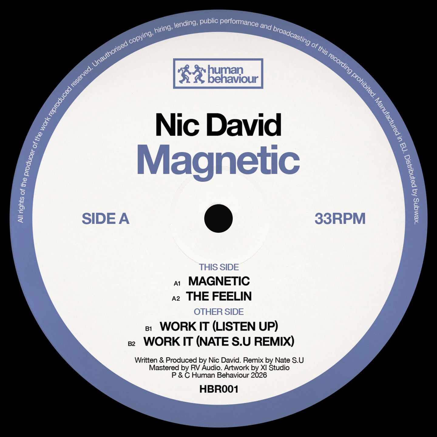Nic David - Magnetic EP (Incl. Nate S.U Remix) | Human Behaviour Records (HBR001)