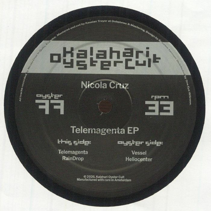 Nicola Cruz - Telemagenta EP | Kalahari Oyster Cult (OYSTER77)