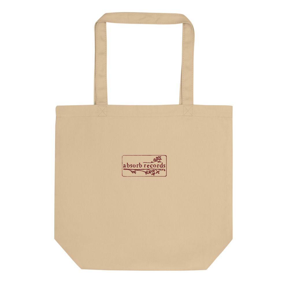 absorb records - embroidered logo canvas tote