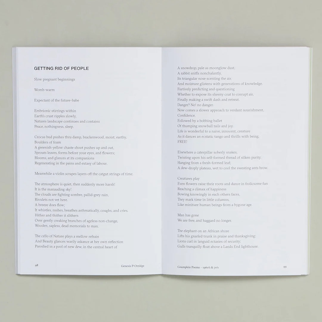 Genesis P-Orridge - Coumplete Poems – 1960s & 70s - 4 Genesis P-Orridge - Coumplete Poems – 1960s & 70s - 4
