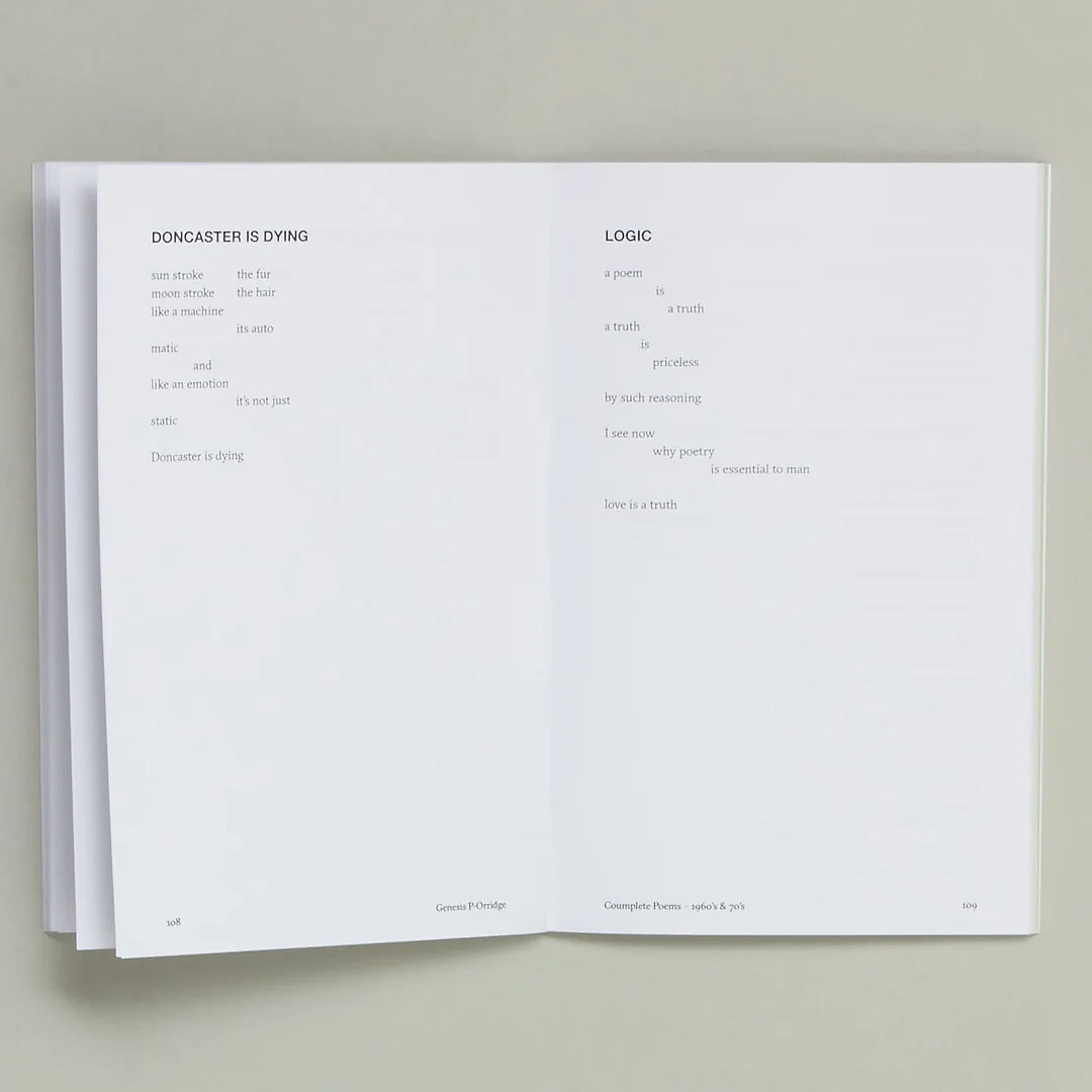 Genesis P-Orridge - Coumplete Poems – 1960s & 70s - 2 Genesis P-Orridge - Coumplete Poems – 1960s & 70s - 2