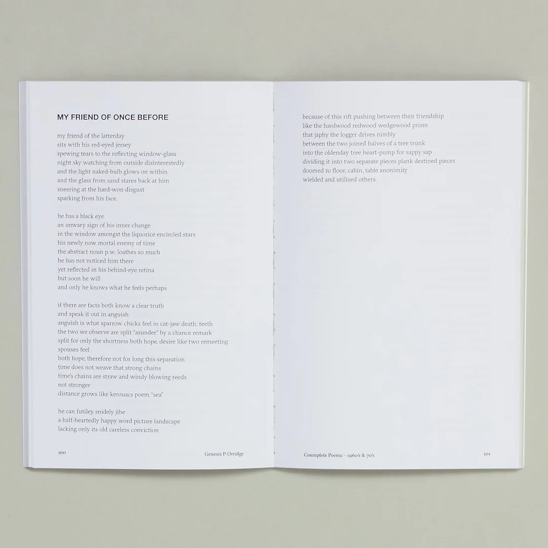 Genesis P-Orridge - Coumplete Poems – 1960s & 70s - 5 Genesis P-Orridge - Coumplete Poems – 1960s & 70s - 5