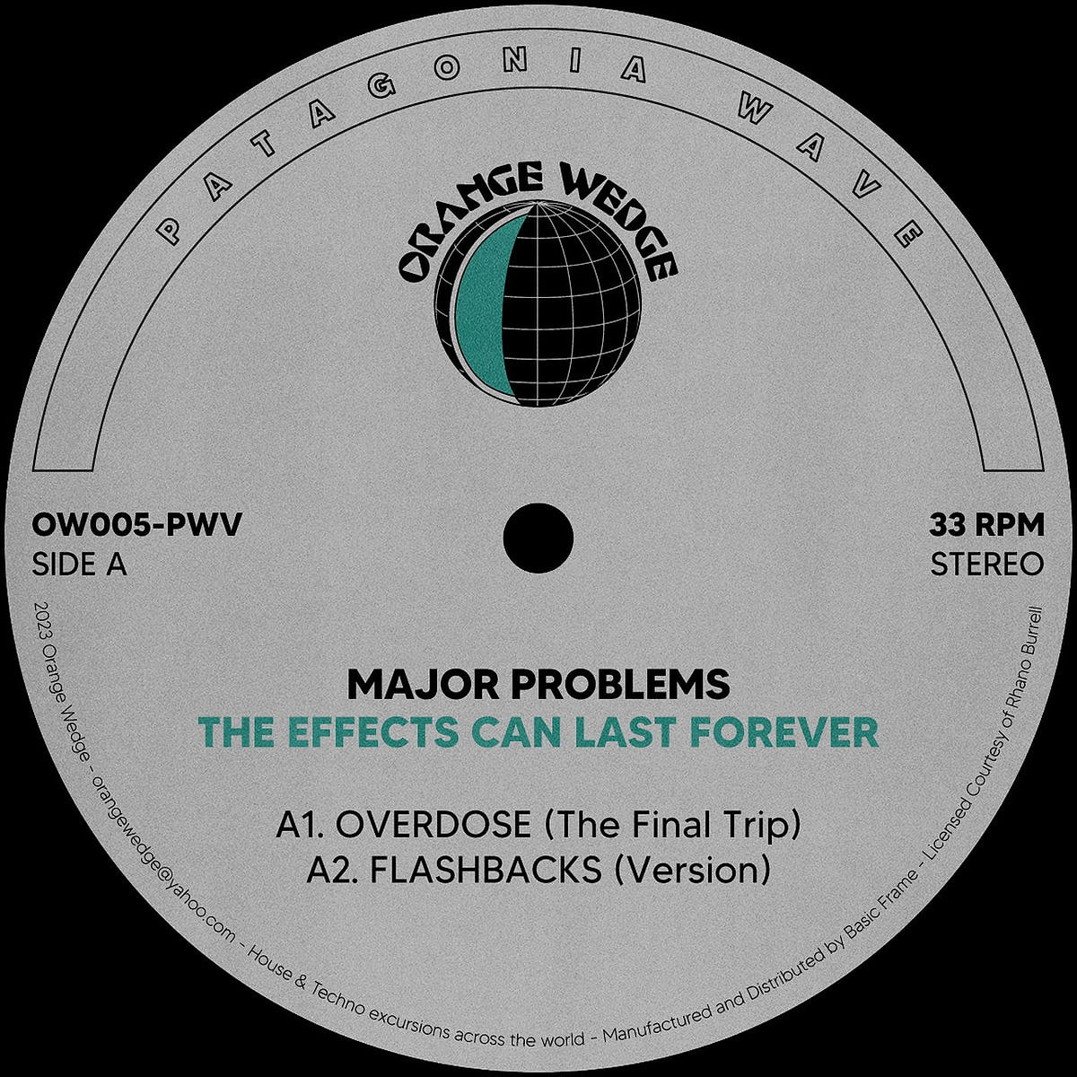 Major Problems - The Effects Can Last Forever | Orange Wedge (OW005-PWV)