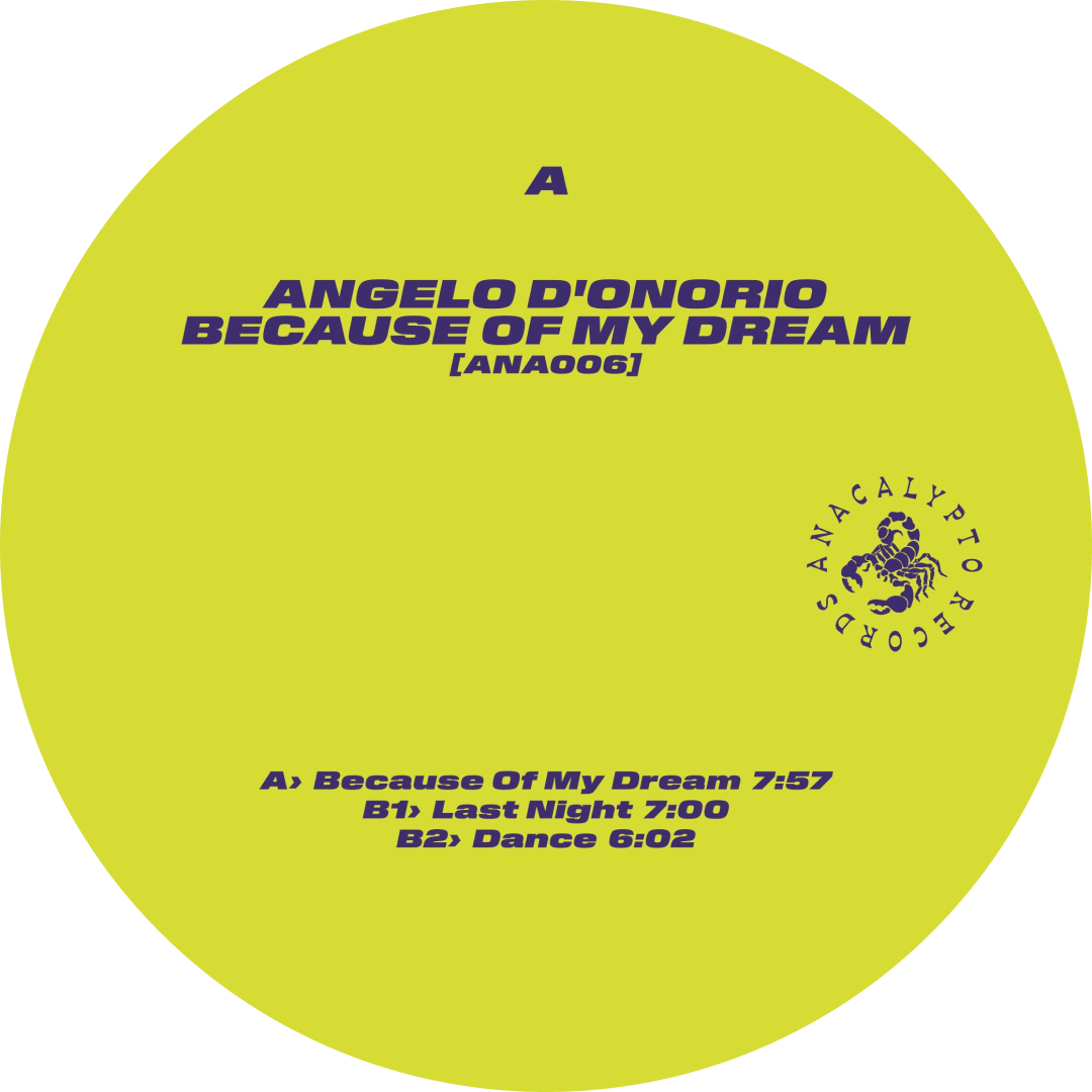 Angelo D'Onorio - Because Of My Dream | Anacalypto Records (ANA006) - 5