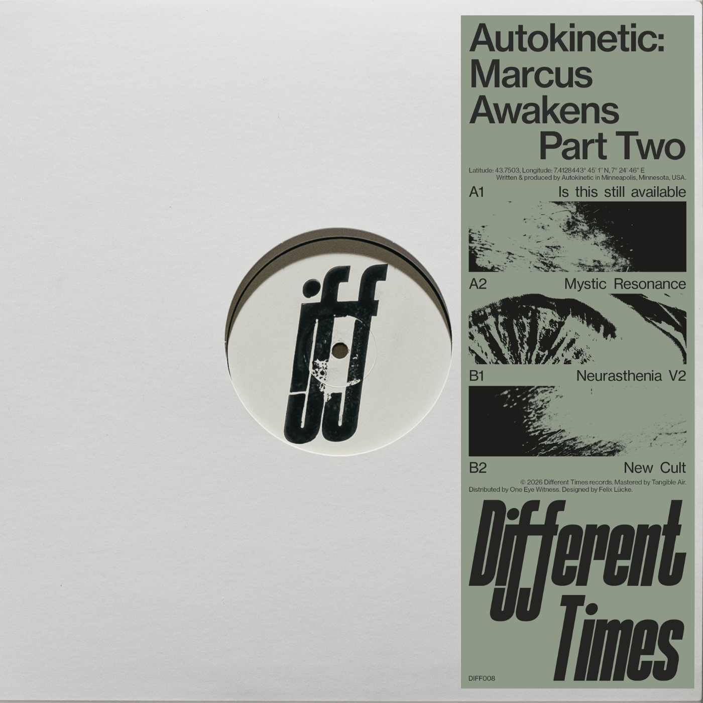 Auto Kinetic - Marcus Awakens Part Two | Different Times (DIFF008)