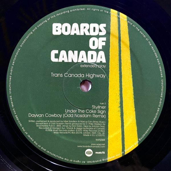Boards Of Canada - Trans Canada Highway | Warp Records (WAP200R) - 3 Boards Of Canada - Trans Canada Highway | Warp Records (WAP200R) - 3