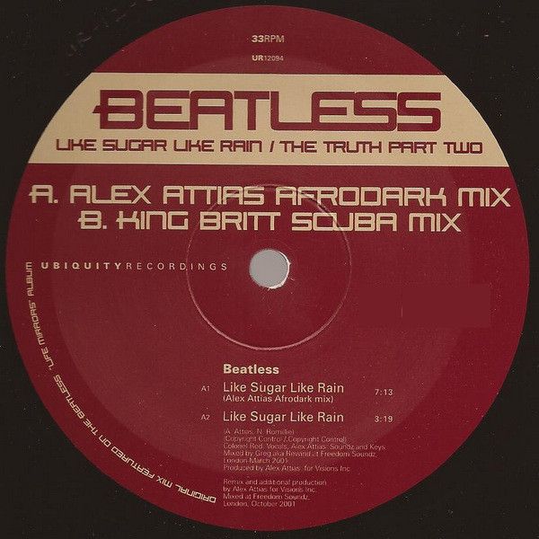 Beatless - Like Sugar Like Rain / The Truth Part Two | Ubiquity (UR12094)