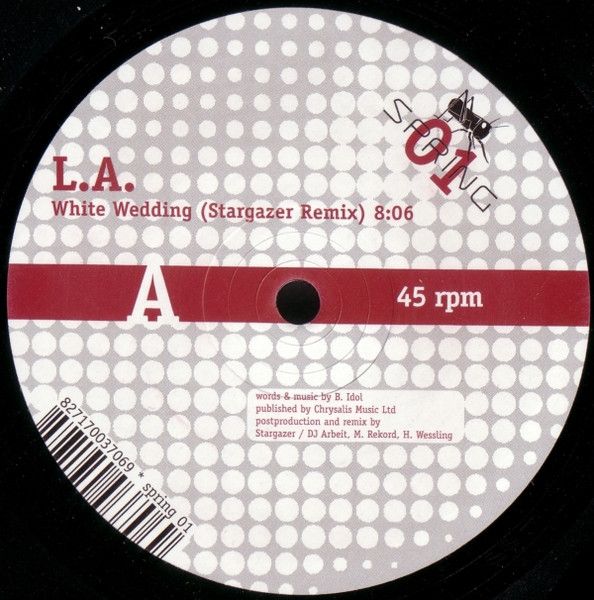 L.A. - White Wedding | Spring Records (Germany) (SPRING 01)