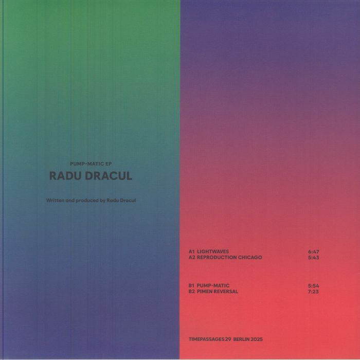 Radu Dracul - Pump-Matic EP | Time Passages (TIMEPASSAGES29) - 2