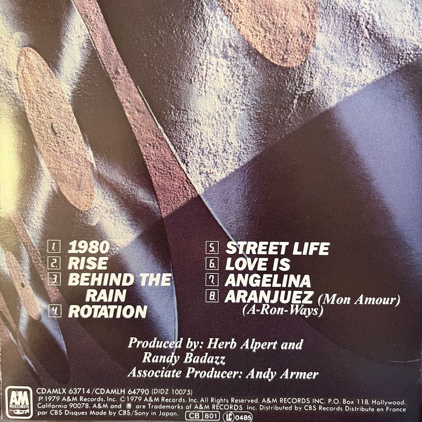 Herb Alpert - Rise | A&M Records (CDAMLX 63714 / CDAMLH 64790) - 2