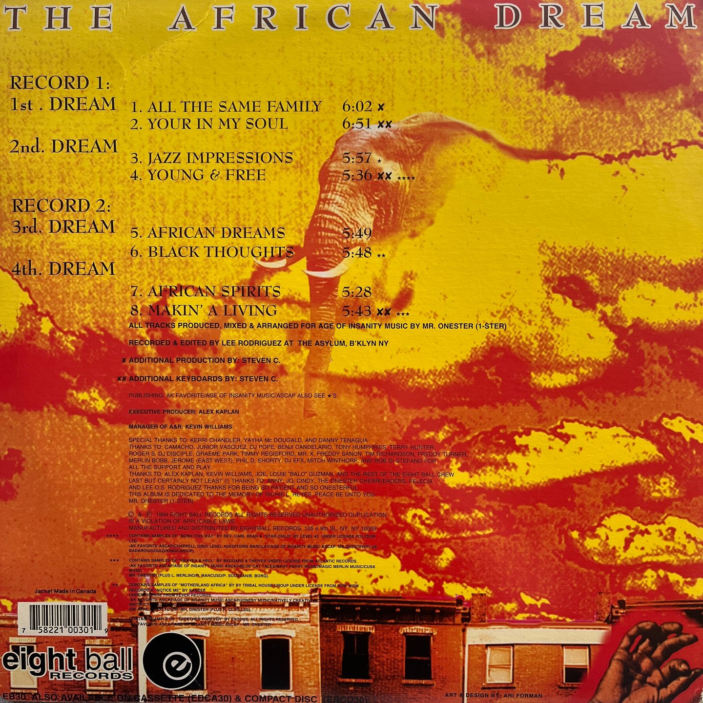 The African Dream - The African Dream | Eightball Records (EB 30) - 2