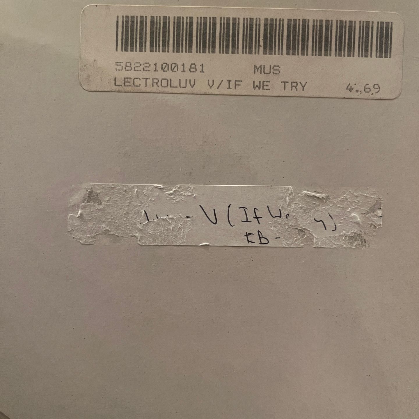 Lectroluv - If We Try | Eightball Records (EB 018) - 2