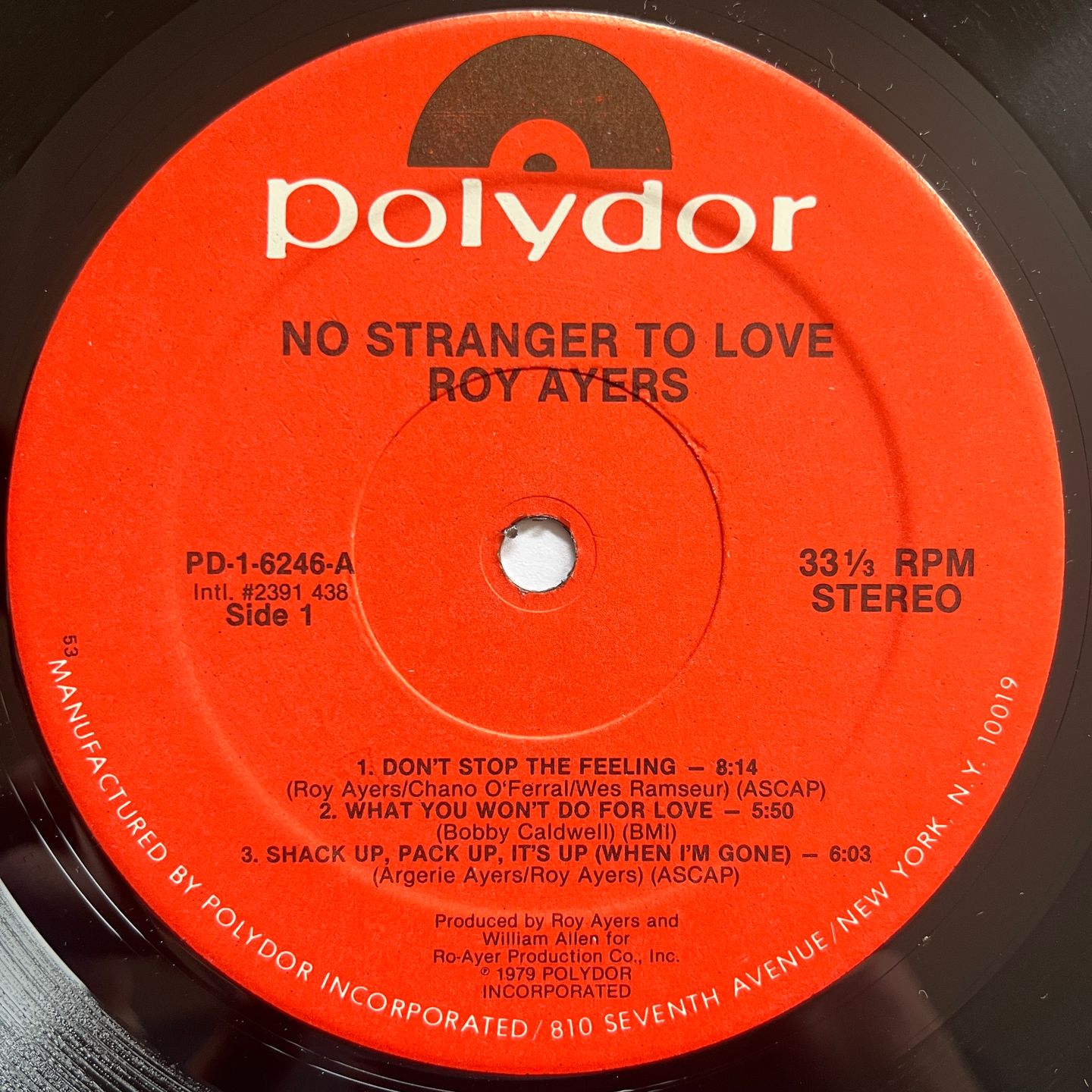 Roy Ayers - No Stranger To Love | Polydor (PD-1-6246) - 3