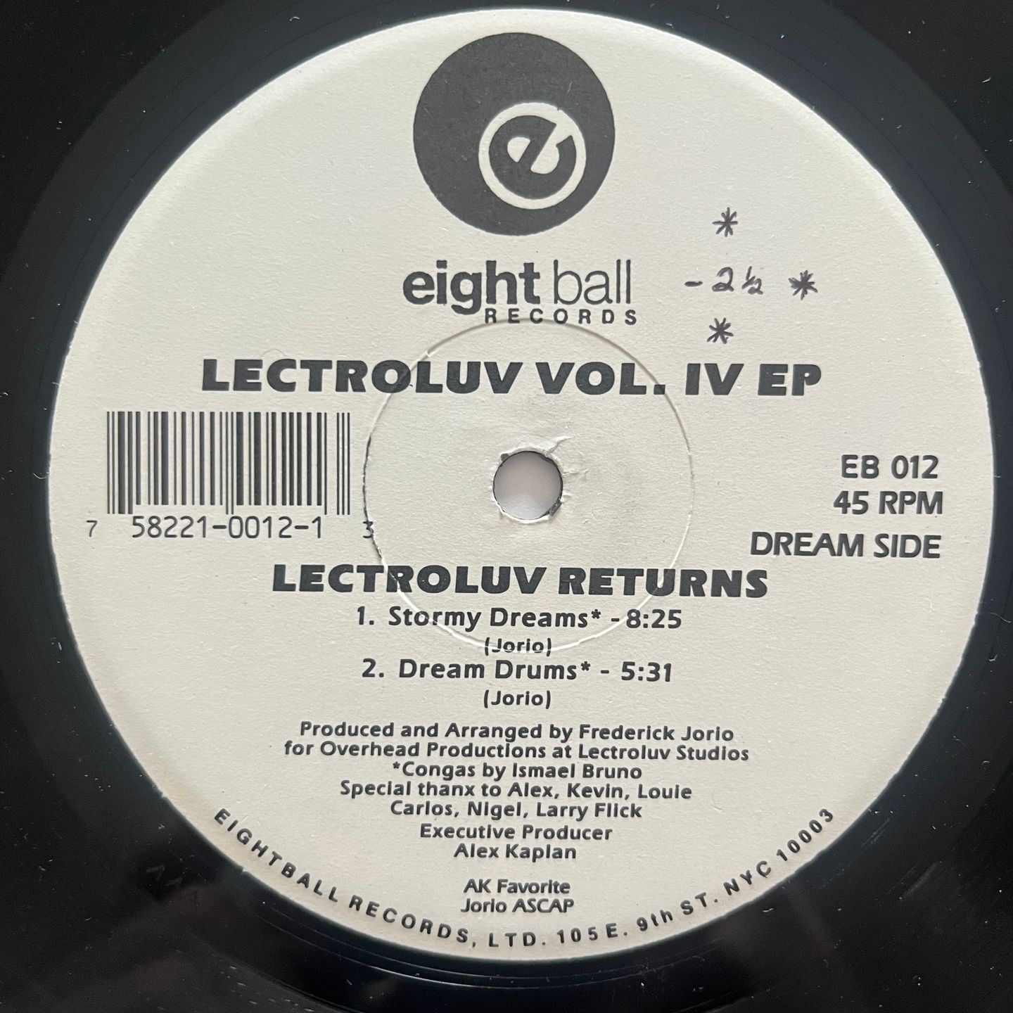 Lectroluv - Lectroluv Vol. IV EP (Lectroluv Returns) | Eightball Records (EB 012) - 2