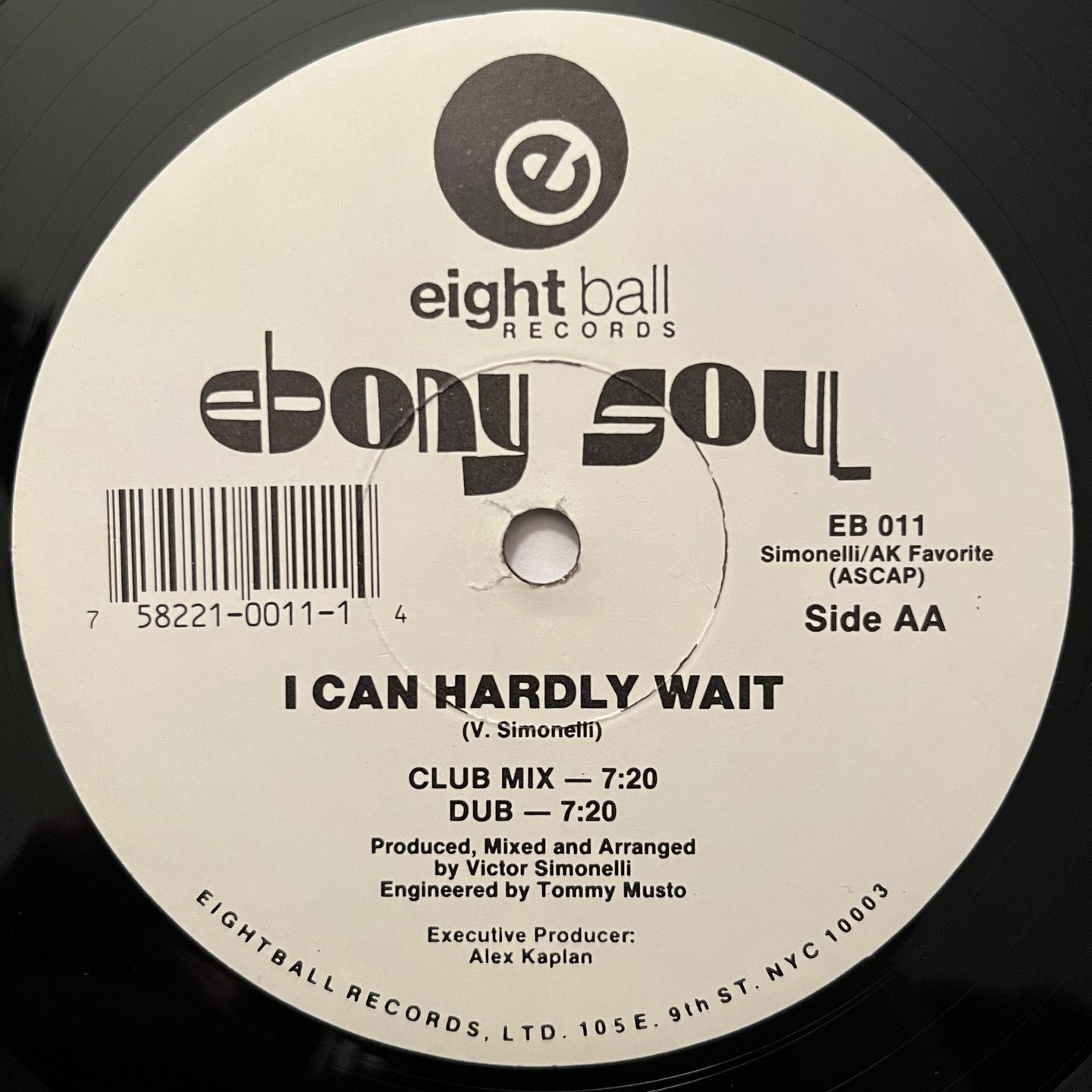 Ebony Soul - I Can Hardly Wait | Eightball Records (EB 011) - 2
