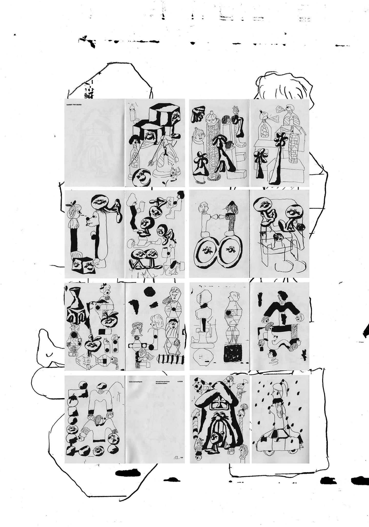 Almost Free Services - Loisirs domestiques Pack (Riso + Zine) - 3