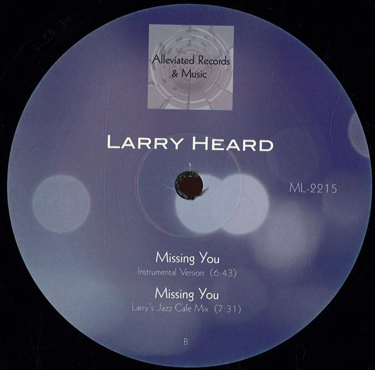 Larry Heard - Missing You | Alleviated Records (ML2215re)